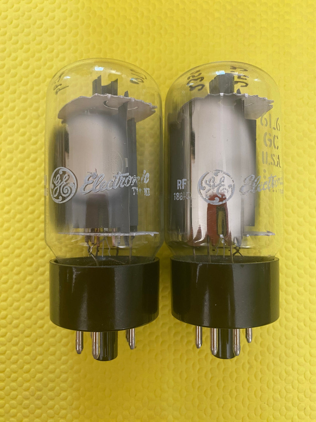 Matched Pair General Electric GE 6L6 6L6GC Vacuum Tubes Valves NOS NIB