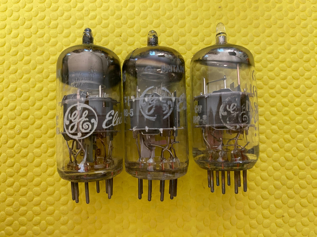 3 General Electric GE Mullard 6HG8 / ECF86 Vacuum Tubes Valves NOS NIB Lot Of Three