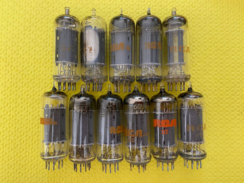 11 RCA 6GU7 Vacuum Tubes Valves NOS NIB Lot Of Eleven