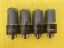 Load image into Gallery viewer, 4 RCA 6K6 6K6GT Vacuum Tubes Gray Glass Lot Of Four
