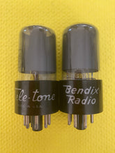 Load image into Gallery viewer, Matched Pair RCA 6K6 6K6GT Vacuum Tubes Valves Gray Glass

