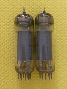 Pair Raytheon 7189 / 6BQ5 / EL84 Vacuum Tubes Valves