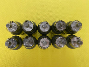 10 US-Made 6D6 Vacuum Tubes Valves Gray Glass Lot of Ten