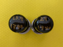 Load image into Gallery viewer, Matched Pair Tung-Sol 6K6 6K6GT Vacuum Tubes Valves Black Glass
