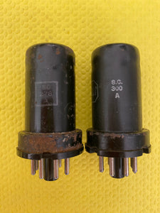 Matched Pair RCA JAN-CRC-6SJ7 6SJ7 VT116 Vacuum Tubes Valves Milspec World War Two Vintage