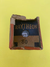Load image into Gallery viewer, Raytheon Number / Type 80 Vacuum Tube Valve Rectifier Shoulder ST Style Black Plates NOS NIB
