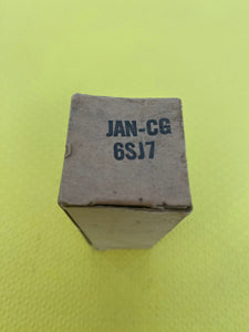 Matched Pair General Electric GE 6SJ7 6J8P JANCG6SJ7 Milspec Vacuum Tubes Valves NOS NIB