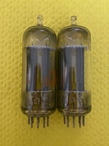 Matched Pair RCA 6FQ7 / 6CG7 Vacuum Tubes Valves