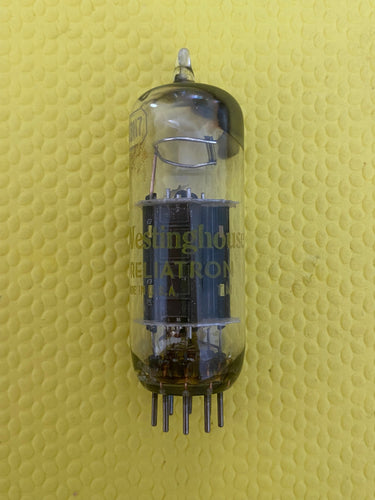Westinghouse 12BH7 12BH7A Vacuum Tube Valve Black Plate Copper Support Rods