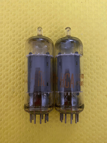 Matched Pair RCA 6FQ7 / 6CG7 Vacuum Tubes Valves