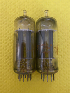 Matched Pair RCA 6FQ7 / 6CG7 Vacuum Tubes Valves