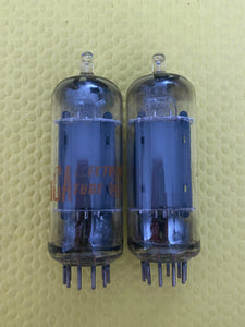 Matched Pair RCA 6FQ7 / 6CG7 Vacuum Tubes Valves