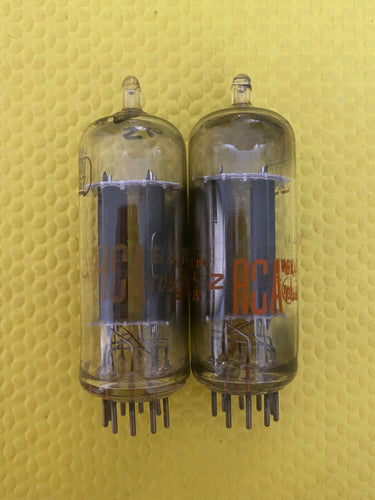 Matched Pair RCA 6FQ7 / 6CG7 Vacuum Tubes Valves