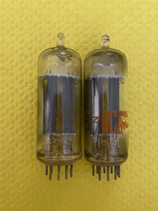 Matched Pair RCA 6FQ7 / 6CG7 Vacuum Tubes Valves