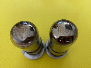 Matched Pair Raytheon 6SD7 6SD7GT JANCRP6SD7GT Vacuum Tubes Valves Milspec NOS NIB Korean War-Vintage