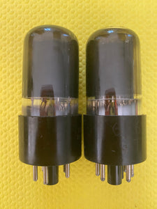 Matched Ken-Rad 6V6 6V6GT Vacuum Tubes Valves