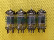 Load image into Gallery viewer, Matched Quad General Electric GE 5814 5814A JAN-5814A ECC82 Vacuum Tubes Valves Milspec / Industrial Additional Support Rods NOS-Testing
