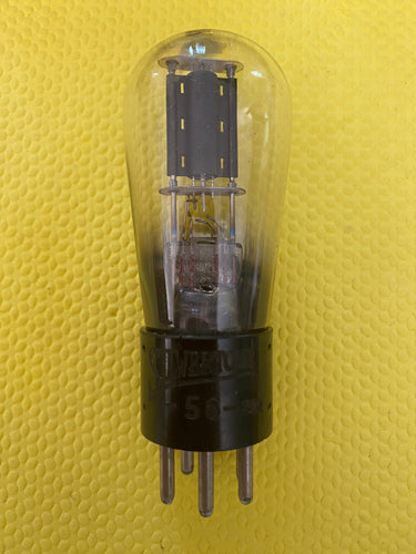 Silvertone Number / Type 56 Vacuum Tube Valve Globe Balloon Style Engraved / Hot-Stamped Base NOS-Testing