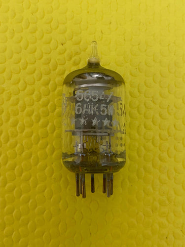 General Electric GE 5654 6AK5W 6J2 Milspec Industrial Vacuum Tube Valve NOS NIB
