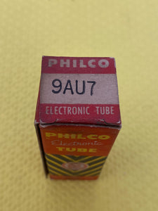 Philco 9AU7 Vacuum Tube Valve Black Plate NOS NIB