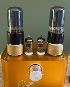 Matched Pair Hytron 6V6 6V6GT Gray Bottle Solid Top Vacuum Tubes Valves