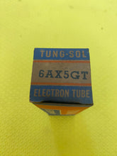 Load image into Gallery viewer, Tung-Sol 6AX5 6AX5GT Vacuum Tube Black Plate Rectifier NOS NIB
