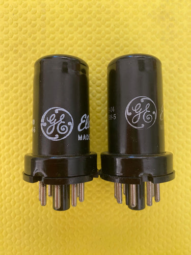 Matched Pair General Electric GE 6SJ7 6J8P Vacuum Tubes Valves NOS NIB