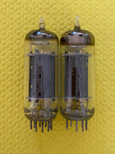 Load image into Gallery viewer, Matched Pair General Electric GE 12BH7 12BH7A Vacuum Tubes Valves 12AU7 Substitute For Tube Rolling Copper Support Rods
