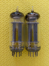 Load image into Gallery viewer, Matched Pair General Electric GE 12BH7 12BH7A Vacuum Tubes Valves 12AU7 Substitute For Tube Rolling Copper Support Rods
