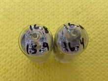 Load image into Gallery viewer, Matched Pair RCA Clear Top 12AU7 12AU7A Vacuum Tubes Valves Steel Support Rods NOS-Testing
