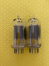 Load image into Gallery viewer, Matched Pair RCA Clear Top 12AU7 12AU7A Vacuum Tubes Valves Steel Support Rods NOS-Testing
