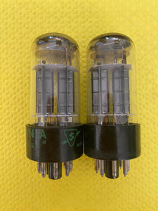 Matched Pair Sylvania 6BL7 6BL7GTA Vacuum Tubes Valves Triple 3 Mica NOS NIB