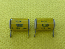 Load image into Gallery viewer, 2 IRC 300000 300K Ohm 3 Watt Wire-Wound Precision Resistors NOS NIB Lot Of Two
