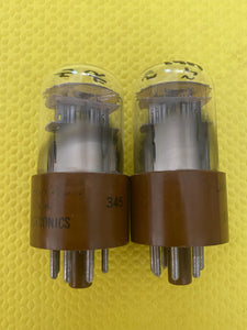 2 Chatham Electronics 6H6 JAN-CAHG-6H6-WGT Milspec Vacuum Tubes Valves Lot Of Two