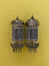 Load image into Gallery viewer, Matched Pair General Electric GE 5814 5814A JG-5814A ECC82 Vacuum Tubes Valves Triple Mica Milspec / Industrial NOS-Testing
