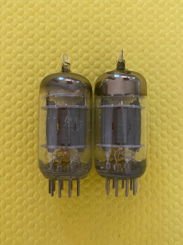 Matched Pair General Electric GE 5814 5814A JG-5814A ECC82 Vacuum Tubes Valves Triple Mica Milspec / Industrial NOS-Testing