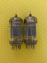 Load image into Gallery viewer, Matched Pair General Electric GE 5814 5814A JG-5814A ECC82 Vacuum Tubes Valves Triple Mica Milspec / Industrial NOS-Testing
