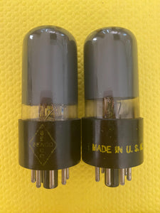 Matched Pair Hytron 6V6 6V6GT Vacuum Tubes Valves NOS-Testing