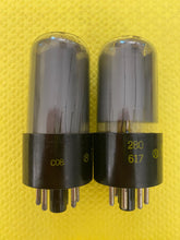 Load image into Gallery viewer, Matched Pair Raytheon 6V6 6V6GT Vacuum Tubes Valves Gray Glass
