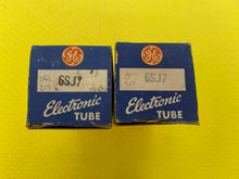 Load image into Gallery viewer, Matched Pair General Electric GE 6SJ7 6J8P Vacuum Tubes Valves NOS NIB
