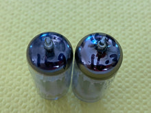 Load image into Gallery viewer, Matched Pair General Electric GE 12BH7 12BH7A Vacuum Tubes Valves 12AU7 Substitute For Tube Rolling Copper Support Rods
