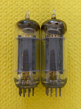 Load image into Gallery viewer, Matched Pair General Electric GE 12BH7 12BH7A Vacuum Tubes Valves 12AU7 Substitute For Tube Rolling Copper Support Rods
