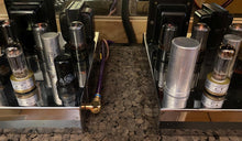 Load image into Gallery viewer, Matched Pair General Electric GE 12BH7 12BH7A Vacuum Tubes Valves 12AU7 Substitute For Tube Rolling Copper Support Rods
