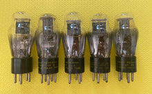 Load image into Gallery viewer, 5 Philco Number Type 37 #37 Vacuum Tubes Valves Black Plate Shoulder ST Shape Lot Of Five
