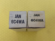 Load image into Gallery viewer, Matched Pair General Electric GE 6C4 6C4WA Vacuum Tubes Valves Milspec NOS NIB
