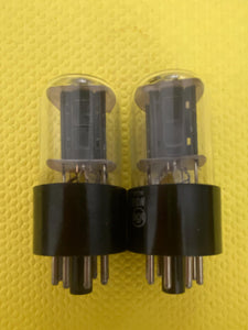 Matched Pair RCA 6SN7 6SN7GTB Vacuum Tubes Valves Copper Support Rods