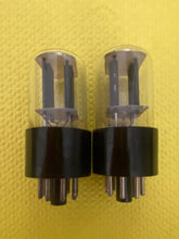Load image into Gallery viewer, Matched Pair RCA 6SN7 6SN7GTB Vacuum Tubes Valves Copper Support Rods
