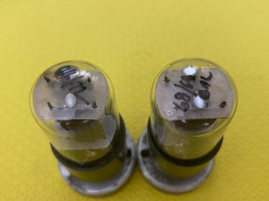 Matched Pair RCA 6SN7 6SN7GTB Vacuum Tubes Valves Copper Support Rods