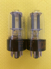 Load image into Gallery viewer, Matched Pair RCA 12SN7 12SN7GTA Vacuum Tubes Valves Black Plate NOS NIB
