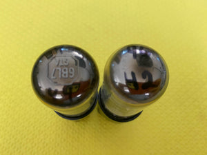 Matched Pair Sylvania 6BL7 6BL7GTA Vacuum Tubes Valves Triple 3 Mica NOS NIB